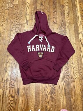 Harvard Maroon Hoodie with Crest Logo